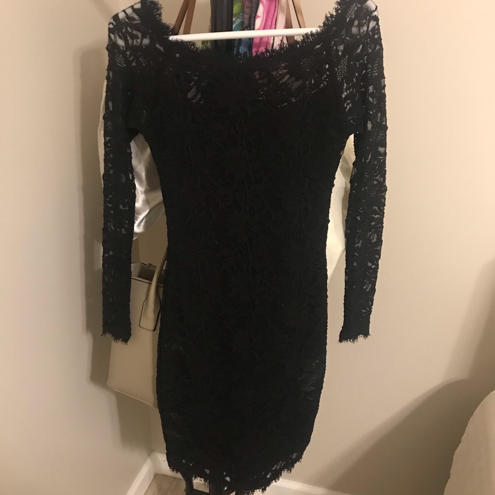 Little black lace dress
